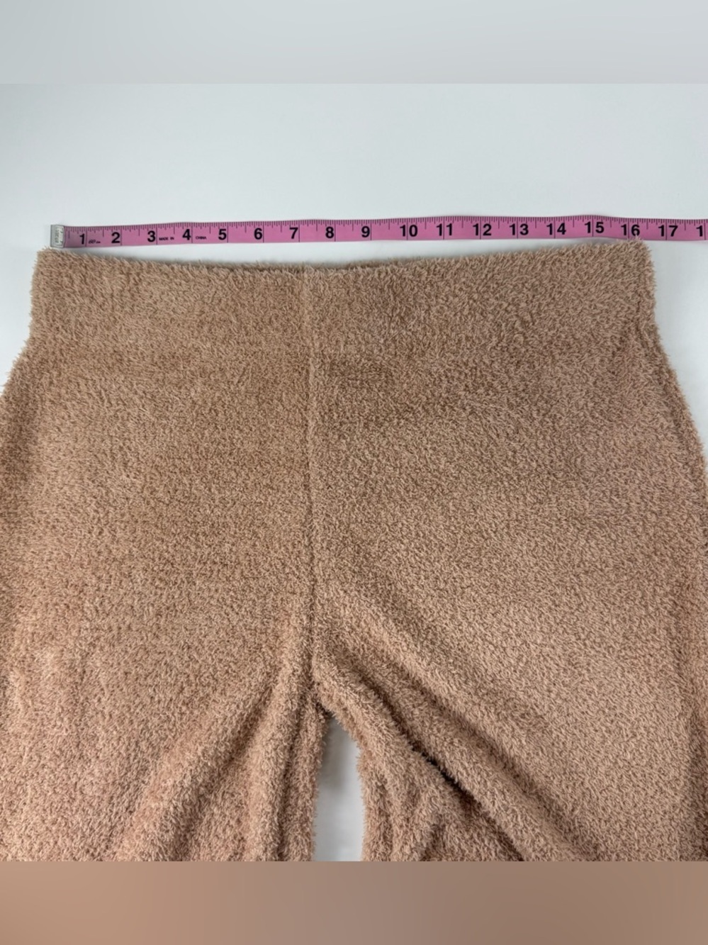 Serra Fuzzy Soft Fleece Lounge PJ Set Womens Large Tan Teddybear Cozy - Picture 11 of 15